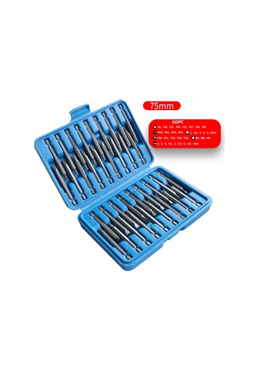 Geeroyoo "yüksek Dayanımlı 75mm Karbon Çelik Matkap Ucu Seti - 36/50 Parça Seçenekli"