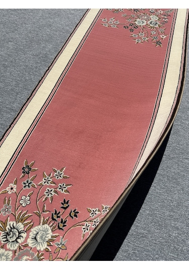 Saray Halı Klasik 737 P 100x300 Pembe Krem 3 Metre Yolluk Pembe