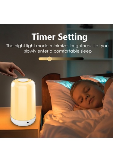 Qingmipy Bt Akıllı Gece Lambası: 7 Renk, Müzikle Senkron, 24 Sahne Modu, Mobil Uygulama Kontrolü Beyaz