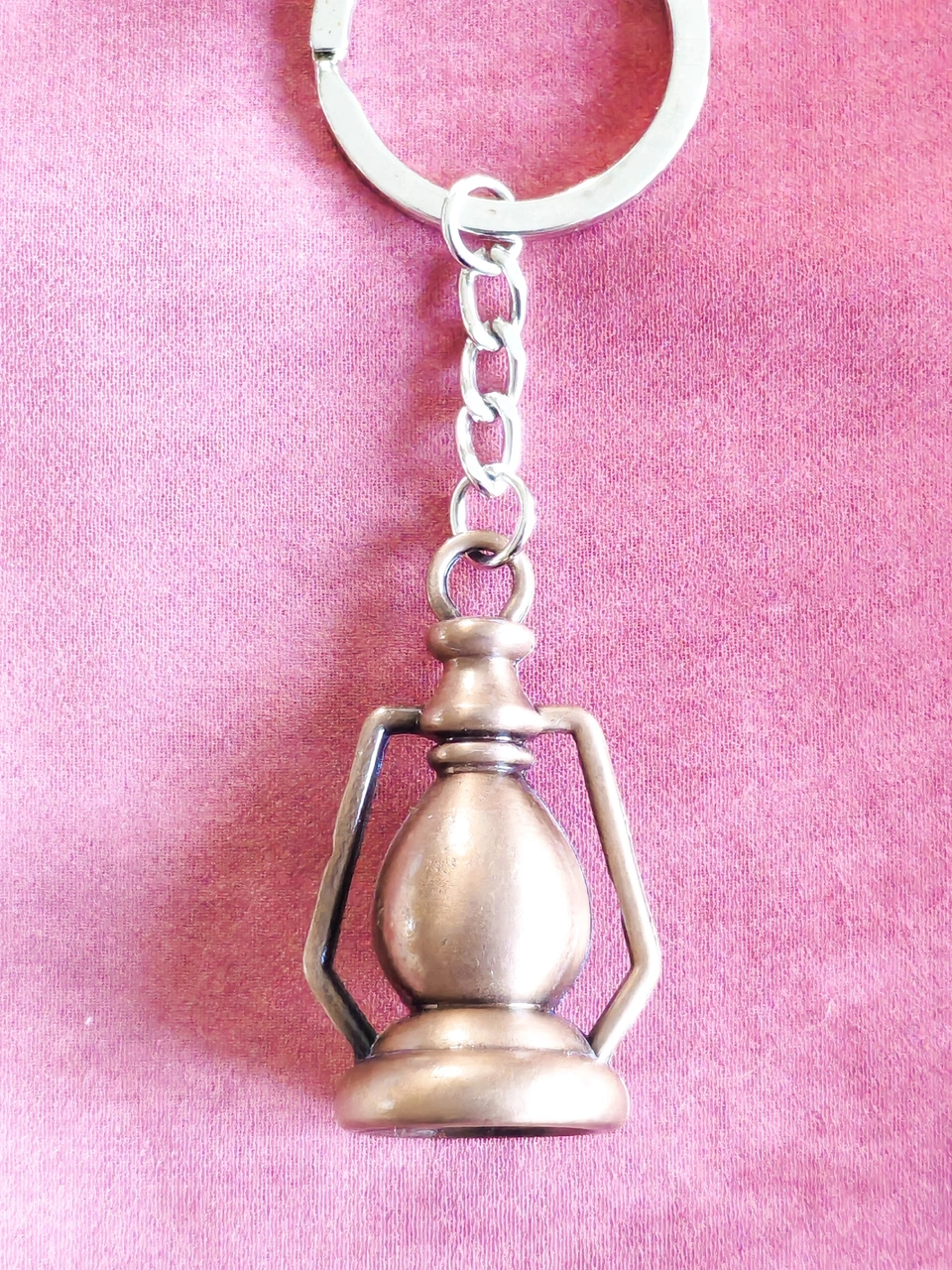 Bakır Renkli Gaz Lambası Metal Anahtarlık