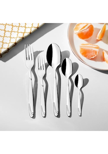 Nehir Lizbon Sade 60 Parça 12 Kişilik Çatal Kaşık Takımı