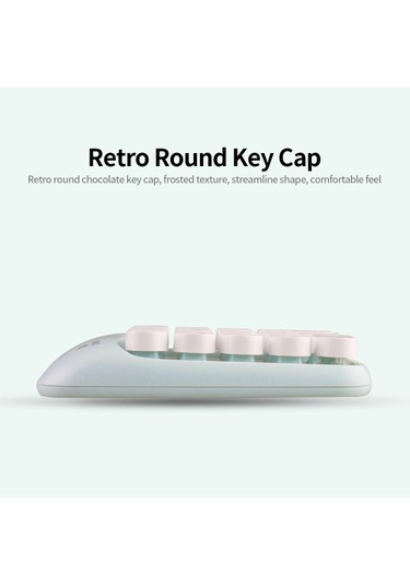 Mofii X910 2.4g Kablosuz Klavye Sayısal Klavye Taşınabilir 18 Tuşlu Finansal Muhasebe Ofis Klavyesi Yeşil Karışık Renk