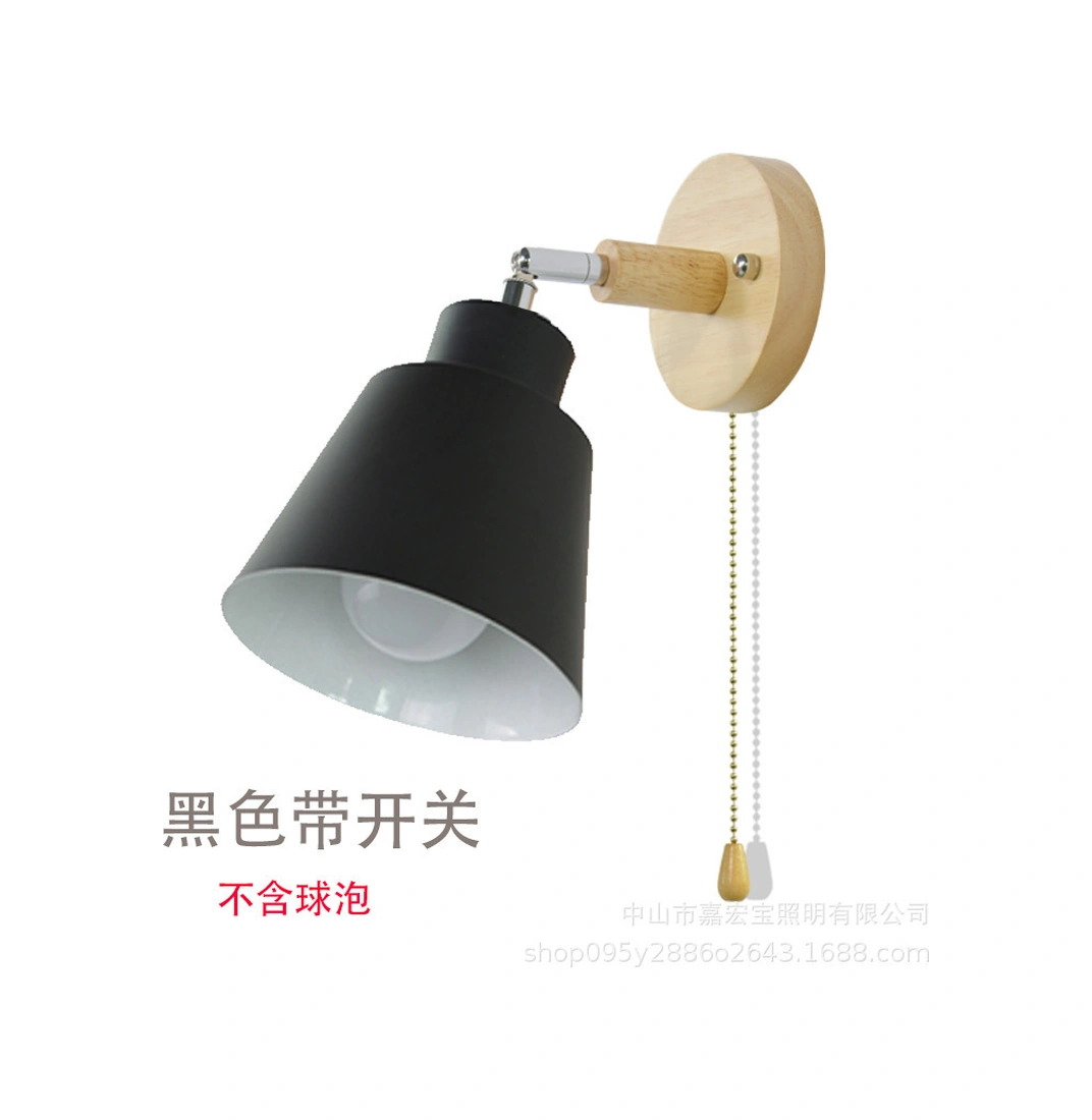 Folinda Ev Dekorasyonu Duvar Lambası - Modern Basit Ahşap, Odun Rengi, Kayar Kapatma, Yatak Odası Ve Oturma Odası İçin, Işık Kaynağı Yok Beyaz