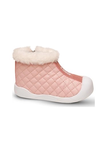 Kaptan Junior Kız Bebek Çocuk Botu Ortopedik İlkadım Kaymaz Taban Bmlk 650 Pembe