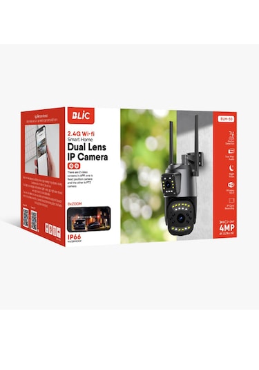 Ata Soft 4 Mp Hd Ip Kamera Wifi Çift Lensli Kamera Blm50