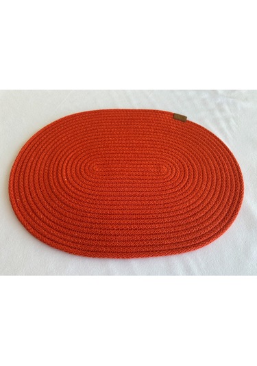 Jüt Amerikan Servis Sofra Altlığı, Masa Dekoru Supla Oval 30x40 8li Turuncu