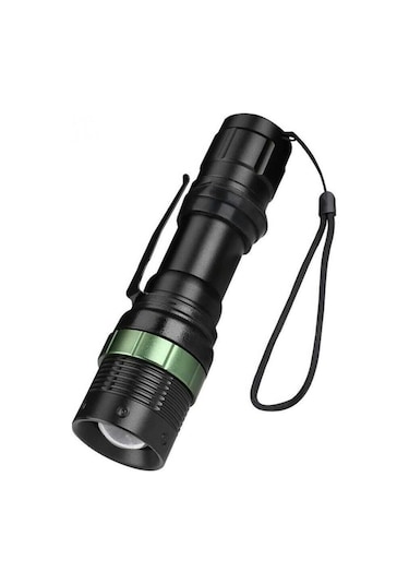 Blackwatton Wt-037 Şarjlı Zoomlu Acil Durum Feneri Siyah