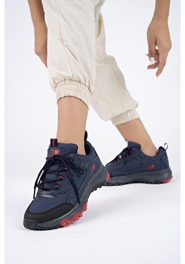 Muggo Kuzey Unisex Garantili Trekking Outdoor Sneaker Ayakkabı Lacivert- Lacivert