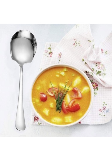 Fastbuy Yüksek Kaliteli Paslanmaz Çelik Kaşıklar, Otel Ve Restoranlar İçin Özel Servis Kaşıkları