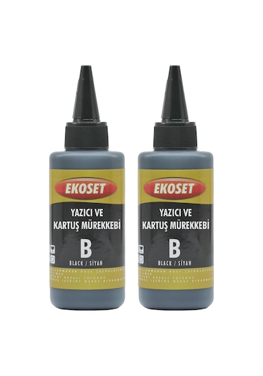 Ekoset Epson L386 Uyumlu Siyah Mürekkep 200 ML