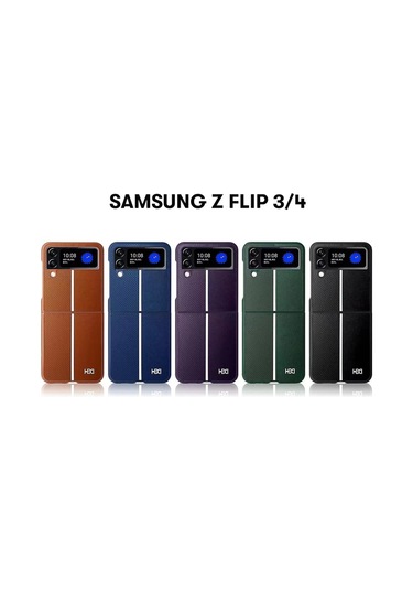 Samsung Galaxy Z Flip 4 Kılıf Hbc-155 Lizbon Kapak - Lacivert