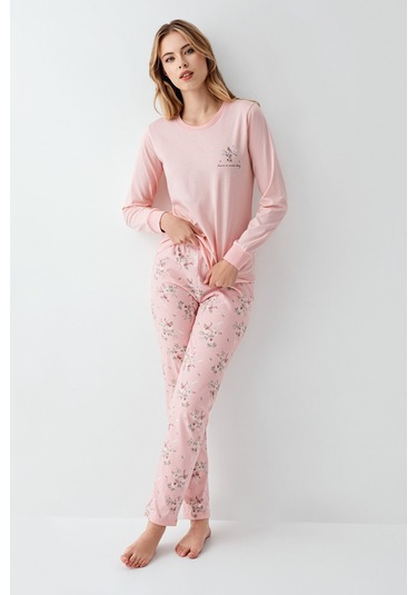 Rolypoly Kadın Pembe Pijama Takımı Rp3703-s-v2 Pembe