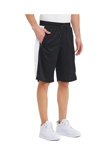 Adams Erkek Polyester Siyah Spor Antrenman Şortu