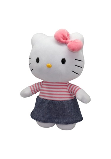 Hello Kitty Pelüş 30 Cm Pink Strip Top Çok Renkli