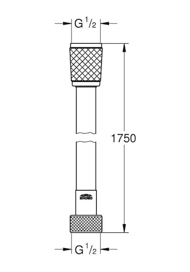 Grohe Relexaflex Duş Hortumu 175 Cm - 28154002 Gri