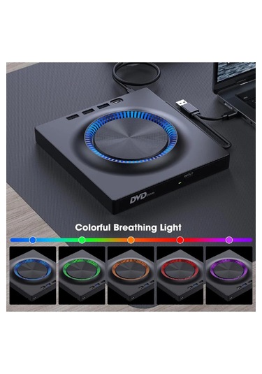 Harici Dvd-rw Cd/dvd Sürücü Sd Kart Girişli, Slim Taşınabilir