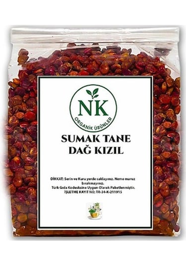 Tane Sumak Dağ Sumağı Kızıl 100gr