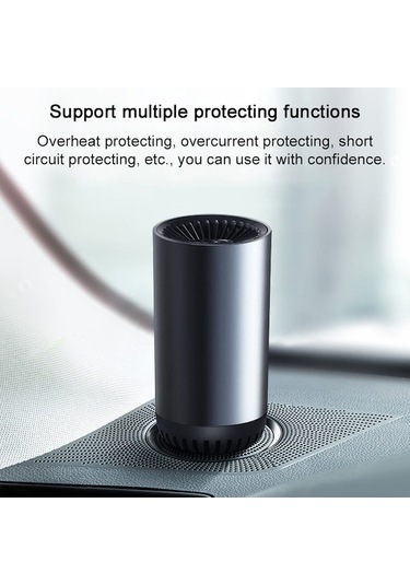 Flybuy Araba Isıtıcı 150w, Taşınabilir Ön Cam Hızlı Isıtma, Kış Sürüşü İçin Mükemmel