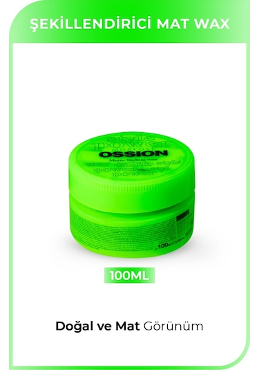 Ossion Mat Saç Şekillendirici Wax 100 Ml