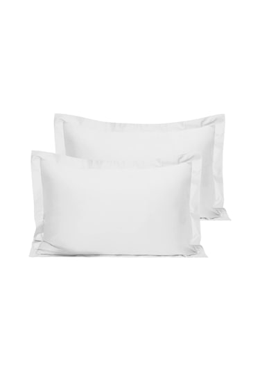 Pamuklu King Size Yastık Kılıfı 2 Adet 50 X 90 Cm Beyaz