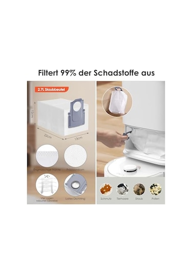 Roborock Q Revo Robot Süpürge Aksesuar Seti, Toz Torbası