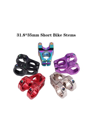 Hombey Alüminyum Cnc Bisiklet Direksiyon Başı 31.8mm 35mm 0 Derece Ultra Hafif Sürüş Kontrolü Ve Bel Stresi Azaltıcı Siyah Siyah