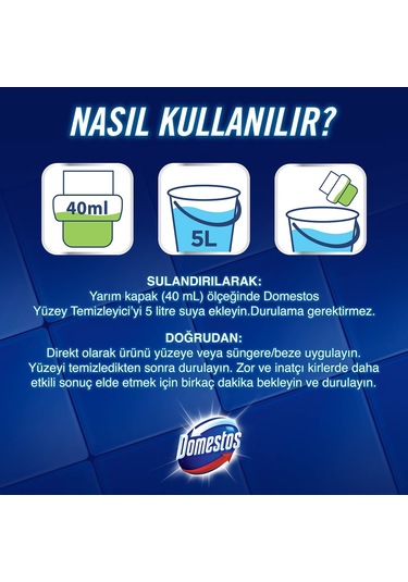 Domestos Yüzey Temizleyici Bahar Çiçekleri 2 x 1500 ML