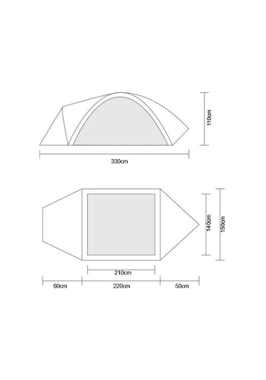 Orcamp Nord Dorm 2 Kişilik Çadır Yeşil