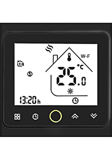 Vkemall Wi-fi Akıllı Termostat Sıcaklık Kontrol Cihazı App Kontrolü 5A Alexa İle Uyumlu / Ev Suyu / Gaz Kazanı