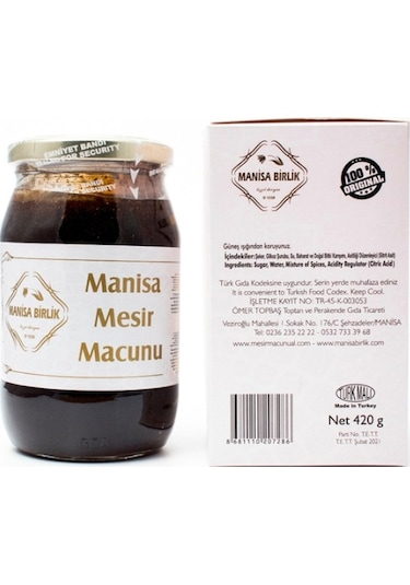 Mani̇sa Birlik Glikozsuz Manisa Mesi̇r Macunu 420 G