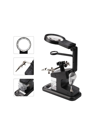 Dailytech 3X 4.5X 25X Büyüteç Yardımcı El Lehimleme Havya Standı