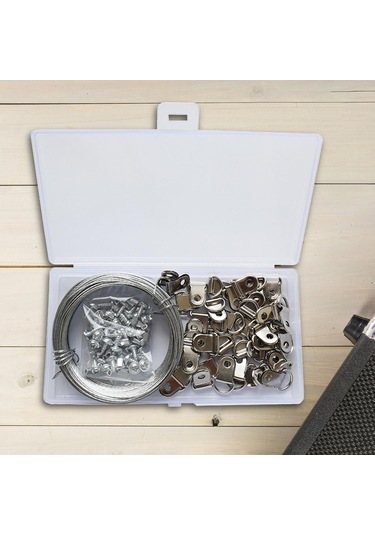 Homyl Modern Çerçeve Askı Seti Metal Duvar Montajı İçin Gümüş