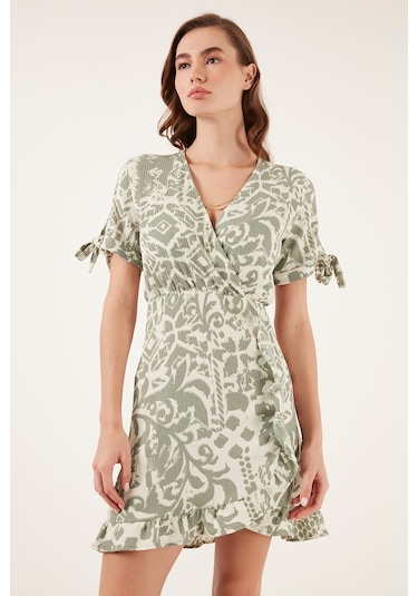 Lela Bayan Elbise 5865725 Olive Yeşil