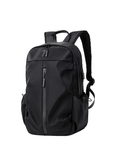 Neevoyu Erkek İş Laptop Çantası Büyük Kapasiteli Usb Şarjlı Katmanlı Depolama Tekerlekli Çanta Siyah Siyah