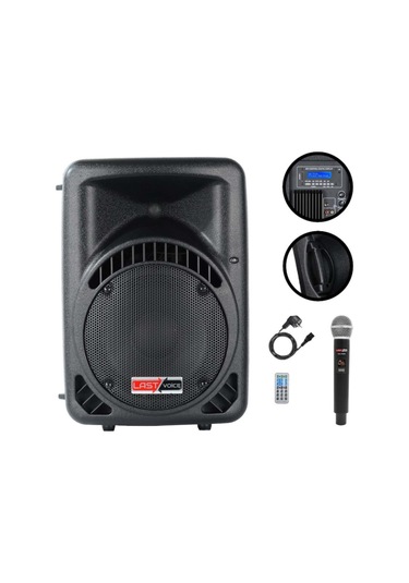 Lastvoice Ample-12ap Taşınabilir Seyyar Portatif Mikrofonlu Elektrikli Ses Sistemi Hoparlör 800 Watt
