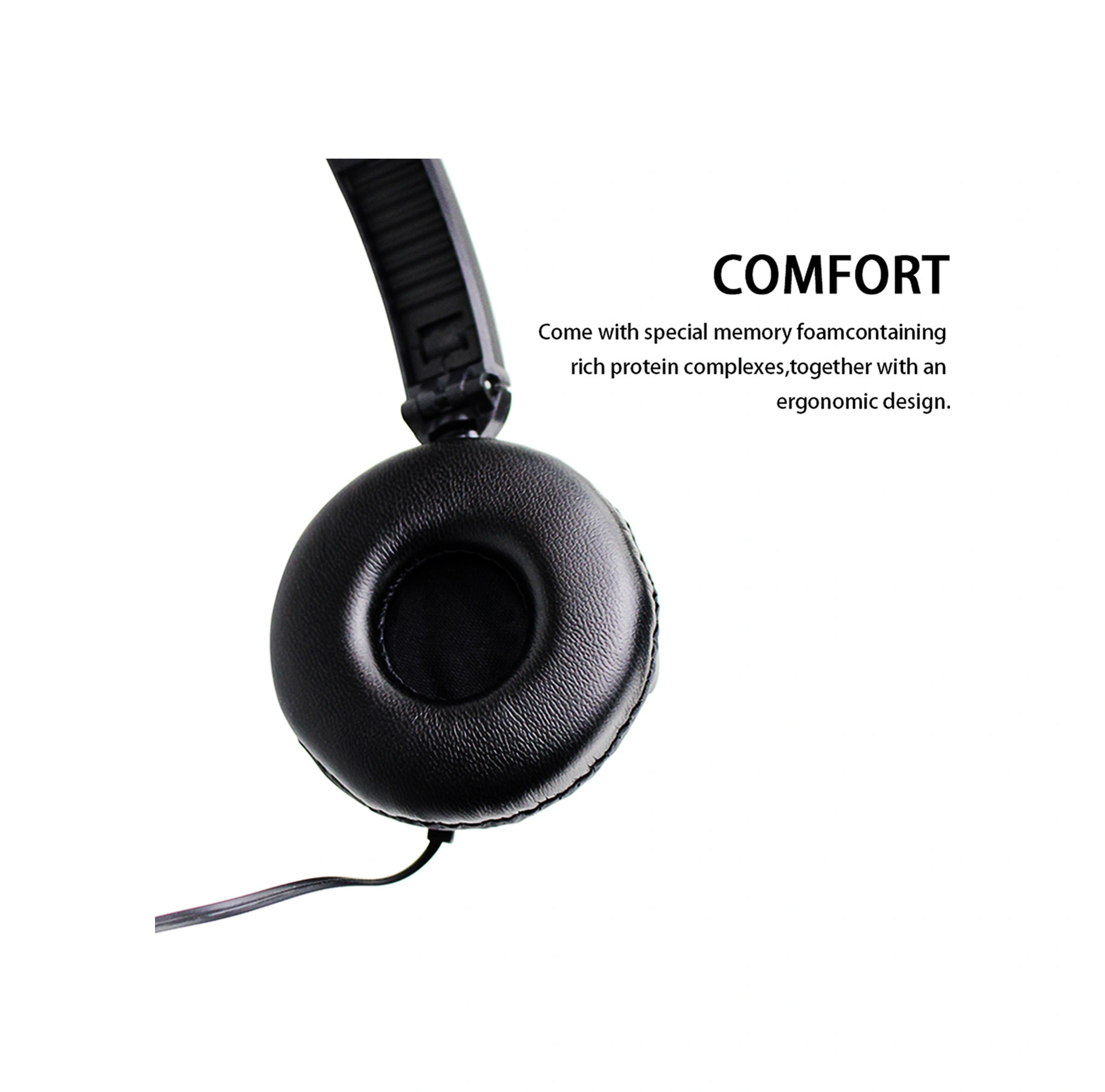 Moveevo Sn-a18 Kulaküstü Kablolu Kulaklık 3.5mm, Oyun İçin Mikrofon Ve Kablolu Kontrol, Beyaz Shini Logolu Teslimat