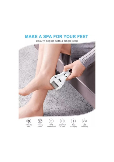 Moveevo Ölü Deriyi Çıkarmak Için Elektrikli Ayak Öğütücü, Nasırları Çıkarmak Için Su Geçirmez Pedikür, Dijital Ekranlı