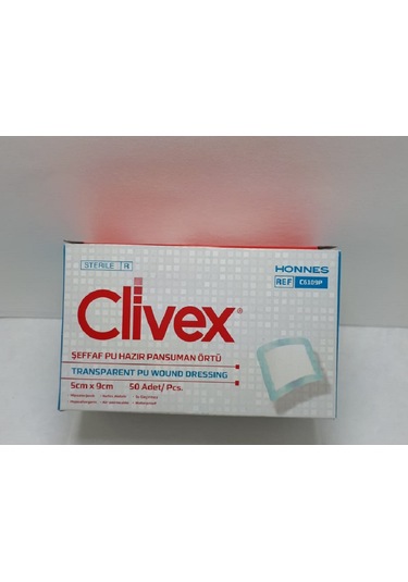 Şeffaf Pu Hazır Pansuman Yara Örtü 5cm X 9cm 50adet C6109p