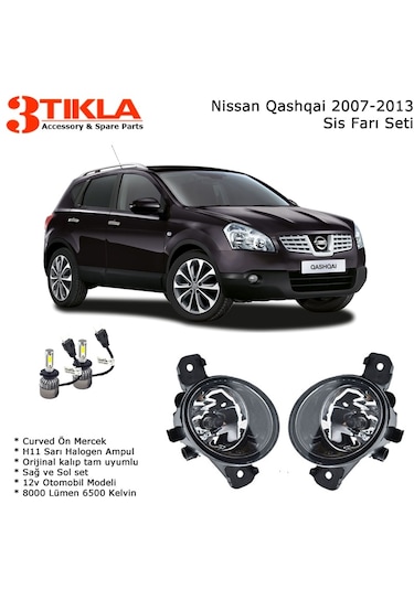 Nissan Qashqai J10 2009 Sis Farı Takımı Led Xenon Set Fiyatları ve  Özellikleri