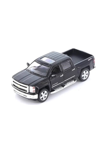 Kinsmart Chevy Silverado 2014 Ltz Mürettebat Kabini 4x4 1/46 Ölçekli Döküm Metal Model