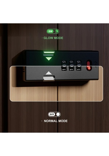 Willowhaven Silvery 3 Haneli Kombinasyonlu Ayarlanabilir Kilit Ve Sürgü Anahtarsız Giriş Garaj Dolap