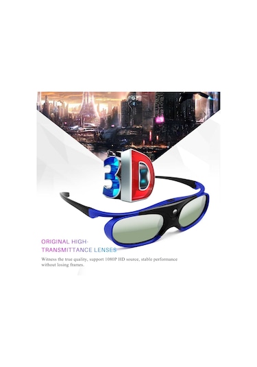 Evrensel Pil Dlp Aktif Deklanşör 3d Gözlük 96-144hz Xgımı Optoma Acer Viewsonic Ev Sineması Projektörü 3d Tv 001