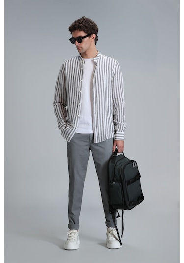 Lufian Tom Smart Erkek Chino Pantolon Slim Fit Yeşil Yeşil 111190313100600 Yeşil