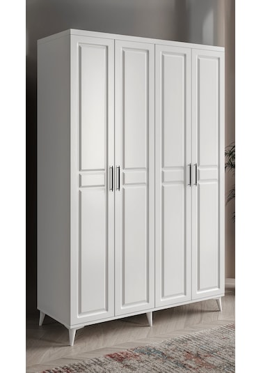 GuneyStore Sport 4 Kapaklı Komple MDF Gardırop