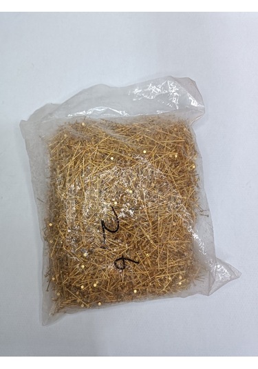 Nikel Kaplama Düz Takı Çivisi Sarı 1kg 26mm