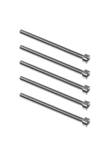 Qingmipy 3d Yazıcı Isı Platformu Dengeleme Seti - M3 Paslanmaz Çelik Vida + Bakır Düğme + Yay - 5 Adet Tamir/değişim Aksesuarı