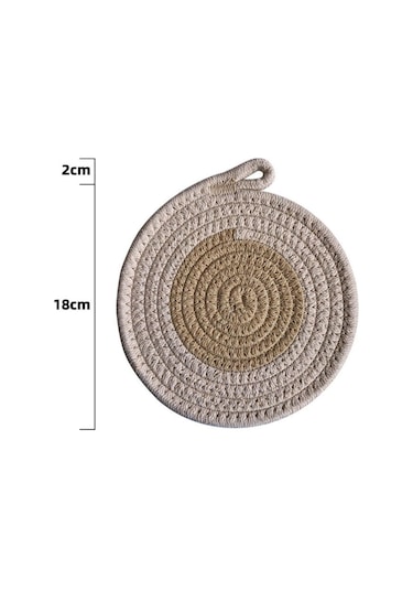 Suntek Çiftlik Evi Masa Mat Kaymaz Rustik Örgülü Yer 18cm