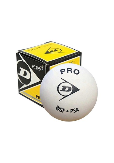 Dunlop N1-sr Pro Squash Topu Beyaz 1 Adet 12x1bbx Beyaz
