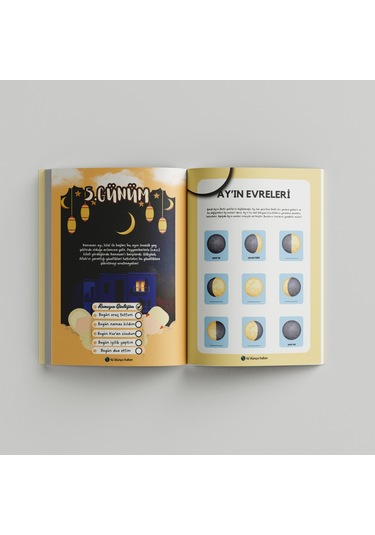 Çocuklar İçin Ramazan Ajandası Mavi Kapak Mavi