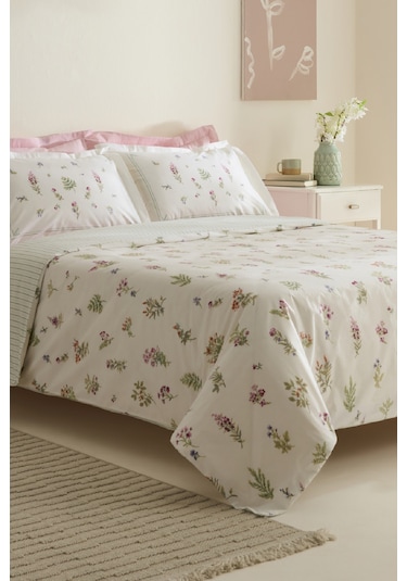 Karaca Home Le Mans %100 Pamuk Çift Kişilik Nevresim Takımı Pembe Pembe